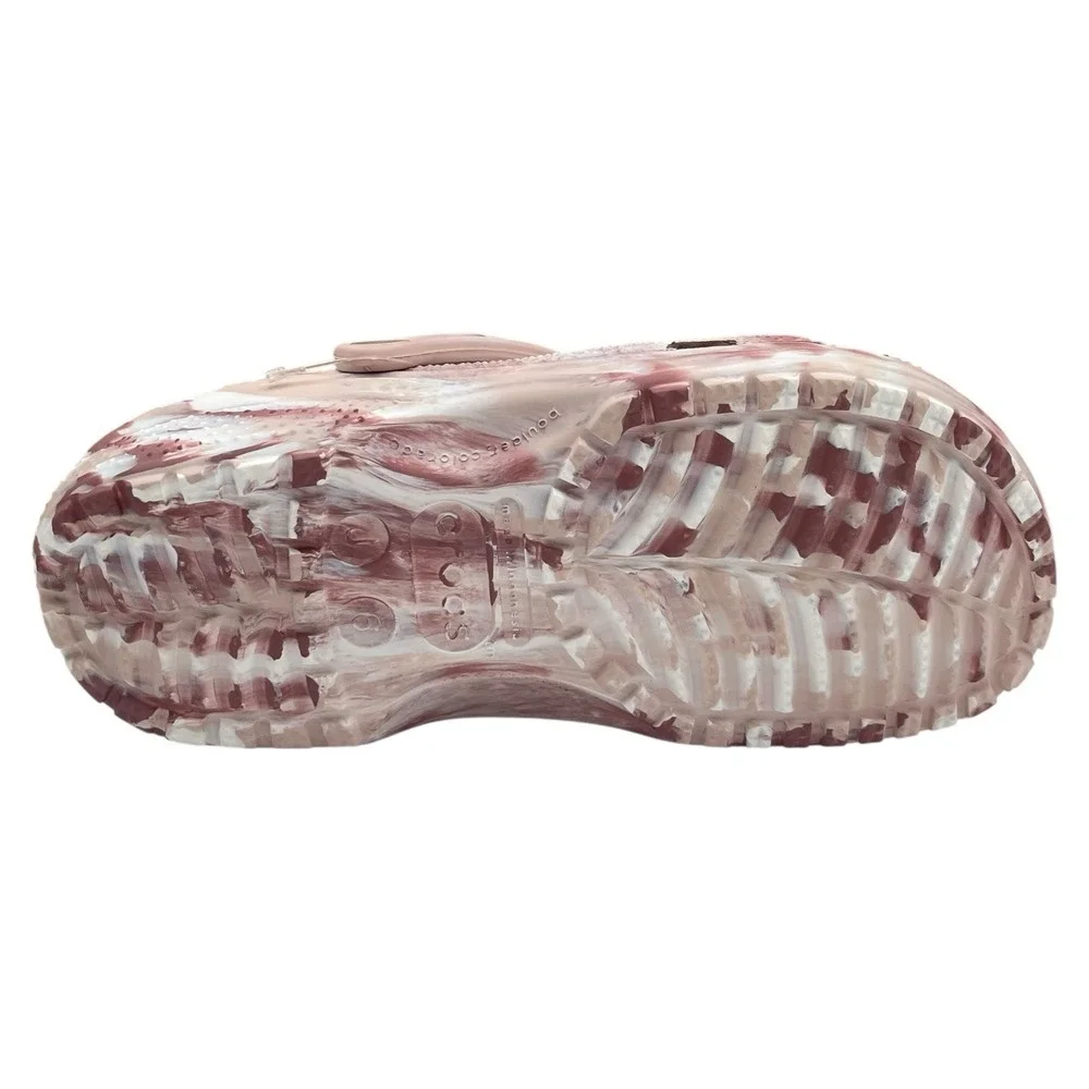 Crocs Youth Girls Marbled Classic Watercolor Clogs Size J6 Slip-on‎ Water Sandal